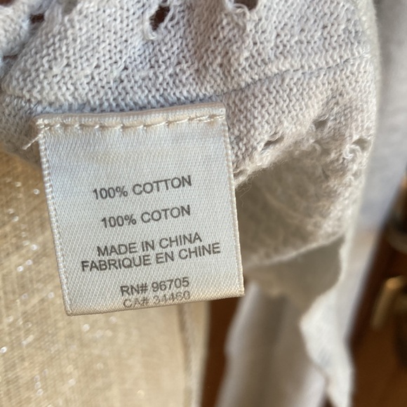 Rebecca Taylor white mesh long sleeve top - Picture 6 of 8